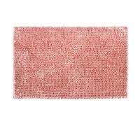 Bobli Velvet Chenille Bobble Bath Mat Non Slip, Deep Pile (50 x 80cm, Blush)