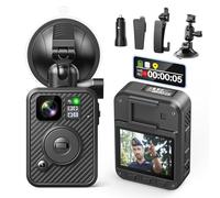 BOBLOV F2 128GB Body Camera with Dual-Screen, GPS Body Worn Camera, 2K Body Cam with Intuitive Large Button for HD Video Security Guard, Enforcement Officers, Drivers, Delivery Recording(128GB)