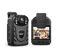 BOBLOV KJ21 Body Camera, 1296P Police Body Worn Cameras, Body Cams for Security, Support Memory Expand Max 256GB, Lightweight and Portable Easy to Operate (Card not Included)