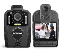 BOBLOV KJ25 1080p Camcorder, 3000mAh Support 13Hrs Recording, Body Camera provided Night Vision, Hiking, Walk, Law Enforcement, and Pet Walking(Card not Included)