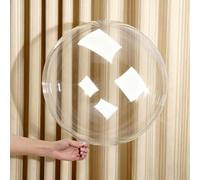 Bobo 30 Pack 24-Inch Pre-Stretched Clear Stuffing Helium/Air Balloons for Christmas, Wedding, Birthday Party Decorations