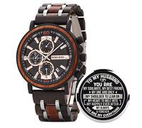 BOBO BIRD S18-1 Personalized Engraved Wood Watch Customized Wooden Watches for Husband Boyfriend Birthday Anniversary, husband-2, Modern