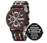 BOBO BIRD S18-1 Personalized Engraved Wood Watch Customized Wooden Watches for Husband Boyfriend Birthday Anniversary, man-2, stylish