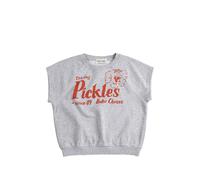 Bobo Choses Pickles The Dog ribbed vest - Grey 2-3-4-5-6-7-8-9-10-11-12-13