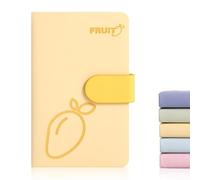 BOBO RABBIT Blank Journal Small Pocket Leather Notebook No Lines for Drawing Plain Sketch Book Cute Cartoon Fruit Mango Unlined Journal for Travel Work School, 200 Pages, 3.7"X5.9"