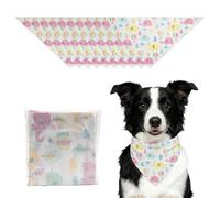 Bobo Rainbow Dog Bandana, 10 Pcs Disposable Dog Bibs Soft Waterproof Travel Feeding Bib Cute Elephant Pet Bandanas for Small Medium Large Dogs