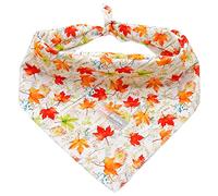 Bobo Rainbow Dog Bandana, 1PC Fall Maple Leaf Dog Bandanas Girl Boy Bibs Scarf Soft Dog Kerchief Pet Bandanas Small Medium Large for Dogs Gift