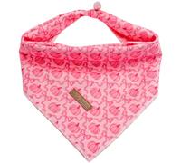 Bobo Rainbow Dog Bandana-1PC Pink Pumpkin Print Bandanas Fall Puppy Bandanas Cute Bibs Scarf Square Soft Dog Kerchief Pet Bandanas for Small Medium Large Dogs