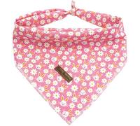 Bobo Rainbow Dog Bandana-1PC Rabbit Print Dog Bandanas Easter Bandanas Holiday Bandanas Spring Bandanas Bibs Scarf Square Pink Soft Dog Kerchief Pet Bandanas for Small Medium Large Dogs