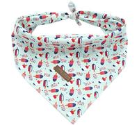 Bobo Rainbow Dog Bandana-1PC USA Flag Popsicle Print Pet Bandanas Independence Holiday Bandanas Cute Bibs Scarf Square Soft Dog Kerchief Puppy Bandanas for Small Medium Large Dogs