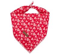 Bobo Rainbow Dog Bandana-1PC Valentine's Pink Heart Print Square Bandanas Red Holiday Bandanas Bibs Soft Dog Kerchief Pet Bandanas for Small Medium Large Dogs