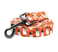 Bobo Rainbow Dog Leash, Halloween Fall Orange Ghost Print Durable Strong Pet Leash Heavy Duty Comfortable Padded Dog Leashes for Small Medium Large Dogs