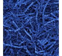 Bobobag 1 LB Navy Blue Crinkle Cut Paper Shred Filler, Decorative Shredded Paper for Gift Baskets and Box Packaging, Ideal for Christmas, Halloween, Thanksgiving & Easter Holiday Gifts
