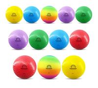 BOBOBARK 8.5 Inch Playground Balls - 12 Pack Dodgeballs for Kids with Pump, Soft Kickball Set&Four Square Ball for Schools, PE, Gym, Indoor & Outdoor Games, Birthday Gift & Holiday Present