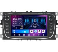 BOBOBH 2Din Car Radio Stereo Android 13 Bluetooth for Ford Focus Mondeo C-MAX S-MAX Galaxy II Kuga,7 Inch Touchscreen Stereo Car with Voice Control Carplay Wifi Steering Wheel Control USB GPS(B,S7 8G+