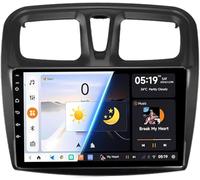 BOBOBH 2Din Car Radio Stereo Android 14 Bluetooth for Renault Logan 2 Sandero 2 2012-2019 9 Inch Touchscreen Stereo Car with Voice Control Carplay Wifi Steering Wheel Control USB GPS(F7 2G+32G)