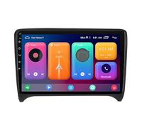 BOBOBH 9 inch Double Din Car Stereo Android 13 Touch Screen Car Stereo for Audi TT 2006-2012 with Bluetooth Carplay AHD Backup Camera GPS Navigation Steering Wheel Controls car radio(S10-5 8G+256G)