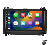 BOBOBH Android 14 Car Radio for B-enz W169 W245 B160 B170 B180 B200 W639 Vito Viano W906 Sprinter with Wireless CarPlay Android Auto Navi GPS 9" Stereo BT FM/RDS/DAB Rear View Camera(Color:S4)