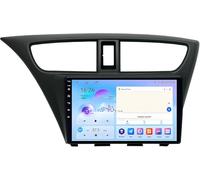 BOBOBH Android 14 Touch Screen Car Stereo for Honda Civic 9 FK FB 2012-2017,9 inch 2 Din Car Stereo with Bluetooth Carplay AHD Backup Camera GPS Navigation Steering Wheel Controls/SWC(A,H5 8G+128G)
