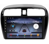 BOBOBH Double Din Car Radio Stereo Android 13 Bluetooth for Mitsubishi Mirage 6 2012-2018,9 Inch Touchscreen Stereo Car with Voice Control Carplay Wifi Steering Wheel Control USB GPS(S4 2G+32G)