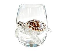 BoBoBin Artisanal Glassware, 3D Stemless Wine Glasses, Home Decor Gift