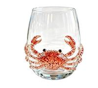 BoBoBin Artisanal Glassware, 3D Stemless Wine Glasses, Home Decor Gift