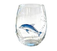 BoBoBin Artisanal Glassware, 3D Stemless Wine Glasses, Home Decor Gift