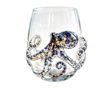 BoBoBin Artisanal Glassware, 3D Stemless Wine Glasses, Home Decor Gift