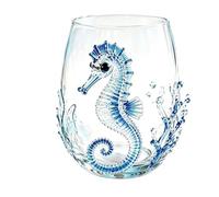 BoBoBin Artisanal Glassware, 3D Stemless Wine Glasses, Home Decor Gift