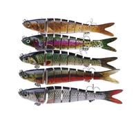 BoBoBn 13.7cm 27g Sinking Wobblers Fishing Lures Jointed Crankbait Swimbait 8 Segment Hard Artificial Bait for Fishing Tackle Lure 5 pcs