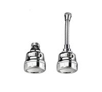 BoBoBn 360 Degree Swivel Kitchen Faucet Aerator Adjustable Dual Mode Sprayer Filter Diffuser Water Saving Nozzle Faucet Connector(Qpq-long grey)