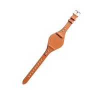 BoBoHome 18mm Eco-Friendly Genuine Leather Bracelet Handmade Waterproof Replacement Watch Strap for Fossil ES4114 ES4113 ES3625 ES3616-Light Brown