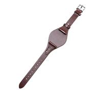 BoBoHome 18mm Eco-Friendly Genuine Leather Bracelet Handmade Waterproof Replacement Watch Strap for FOSSIL ES4114 ES4113 ES3625 ES3616-Coffee