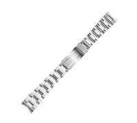 BoBoHome 19MM Curved-End Stainless Steel Watch Strap, Solid Wristband Men's Watch Accessory for Seiko 5 Sports SNXS Series-A 19MM