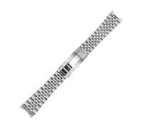 BoBoHome 19MM Curved-End Stainless Steel Watch Strap, Solid Wristband Men's Watch Accessory for Seiko 5 Sports SNXS Series-C 19MM