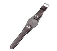 BoBoHome 22mm Handmade Eco-Friendly Genuine Leather Bracelet Waterproof Non-Slip Replacement Watch Strap for Fossil CH2592-Brown B