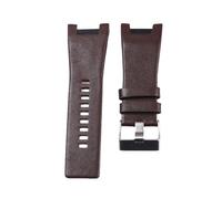 BoBoHome 32mm Eco-Friendly Genuine Leather Watch Band Replacement Leather Watch Strap Repairment Accessories for DIESEL DZ1216 DZ1273 DZ4246-Brown B