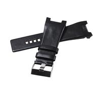 BoBoHome 32mm Eco-Friendly Genuine Leather Watch Band Replacement Leather Watch Strap Repairment Accessories for DIESEL DZ1216 DZ1273 DZ4246-Black B