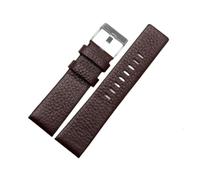 BoBoHome Flexible Genuine Leather Watch Strap Interchangeable Waterproof Colorful Replacement Bracelet Accessories for Diesel DZ1657 DZ4323 DZ7313-Brown 22mm