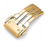 BoBoHome Metal Foldable Replacement Wristwatch Buckle, Rust-Free Sweat-Resistant Watch Strap Clasp for HUB-LOT B-I-G B-A-N-G Fu-sion Series-Gold 24mm