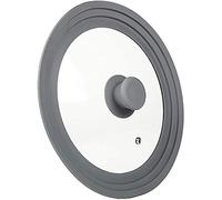 BoBoHome Tempered Glass Lid Pot Round Silicone Edge Explosion-Proof Drop-Proof Visualization High Temperature Resistance-20-22-24Cm