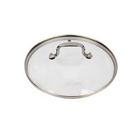 BoBoHome Tempered Glass Vented Pan Lid Saucepans, Wok,Glass Lid Transparent-Stainless Steel Rim & Handle-20Cm