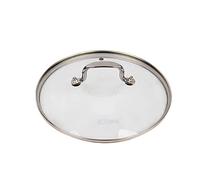 BoBoHome Tempered Glass Vented Pan Lid Saucepans, Wok,Glass Lid Transparent-Stainless Steel Rim & Handle-18Cm