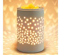 Bobolyn Ceramic Electric Oil Burner Wax Melts Burner Warmer Melter Fragrance Oil Burner for Home Office Bedroom Living Room Gifts & Decor