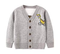BOBORA Kids Knitwear Cardigan Girls Boys Long Sleeve Knitted Sweatshirt Children Autumn Winter Knitting Sweater Jumper 2-7Years