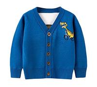 BOBORA Kids Knitwear Cardigan Girls Boys Long Sleeve Knitted Sweatshirt Children Autumn Winter Knitting Sweater Jumper 2-7Years