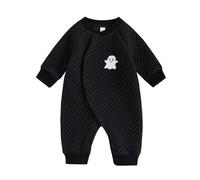 BOBORA Newborn Baby Boy Girl Halloween/Thanksgiving Clothes Long Sleeve Waffle Romper Jumpsuit Cute Fall Winter Outfit 0-6M