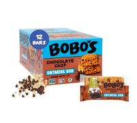 Bobo's Oat Bar (Chocolate Chip, 12 Pack of 3 oz Bars) Gluten Free Whole Grain Rolled Oat Bar - Great Tasting Vegan On-The-Go Snack, Made in the USA