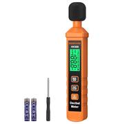 BOBOVAV Decibel Meter Sound Level Reader, Portable with 30-130dB Range, 125ms Fast & 1s Slow Response Modes, A-Weighted, Max/Min Hold, Low Battery Alert, for Home, Factory, Classroom, Noisy Neighbors