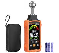BOBOVAV Moisture Meter with Ball Probe, 5-40mm Detection, 5 Modes, 3-Color Display with Sound Alarm, REF Function & Data Hold - Pinless Moisture Meter for Wood, Walls, Floors, Concrete & Cement
